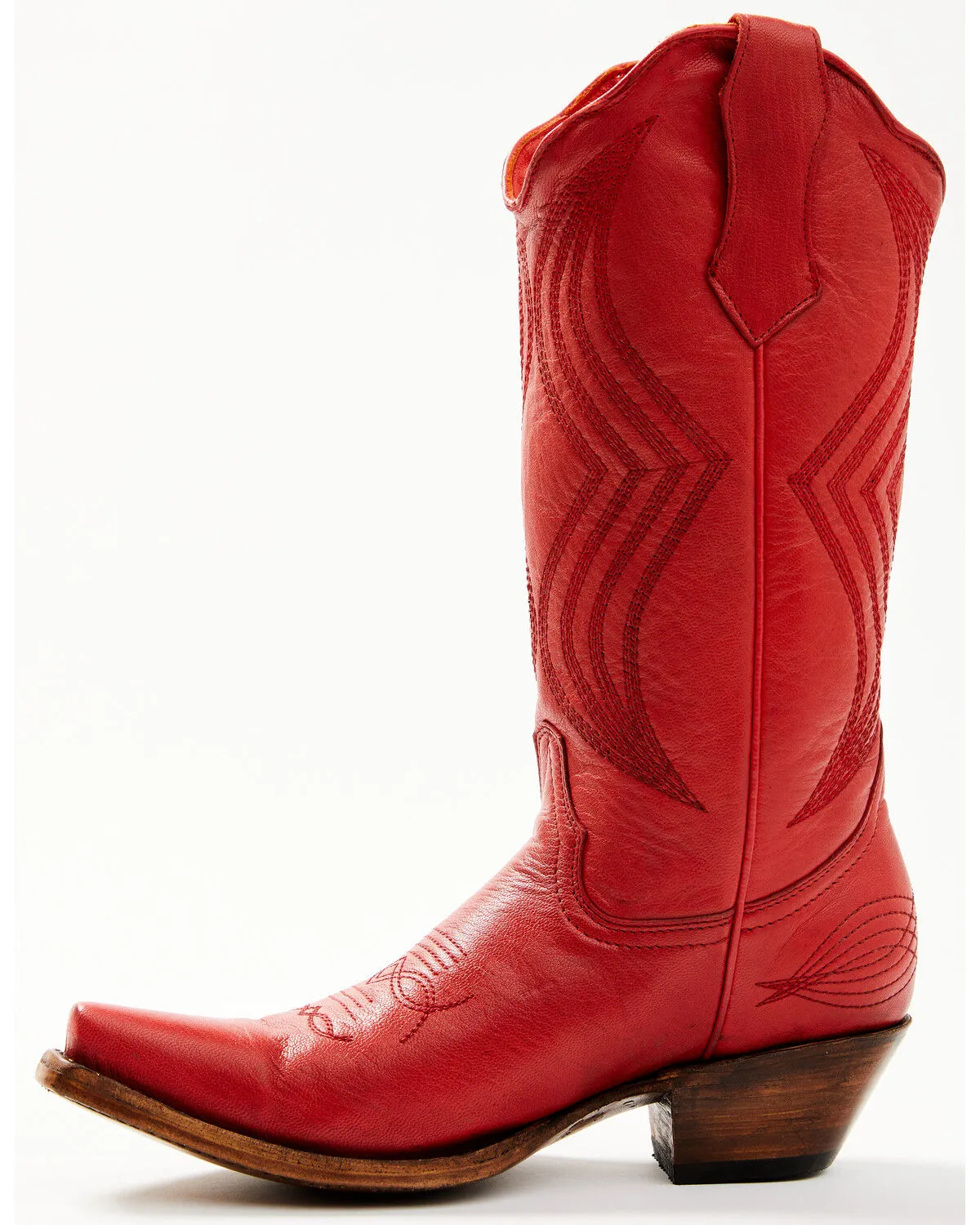 Product Name:  Planet Cowboy Women's It's All Red To Me Leather Western Boot - Snip Toe