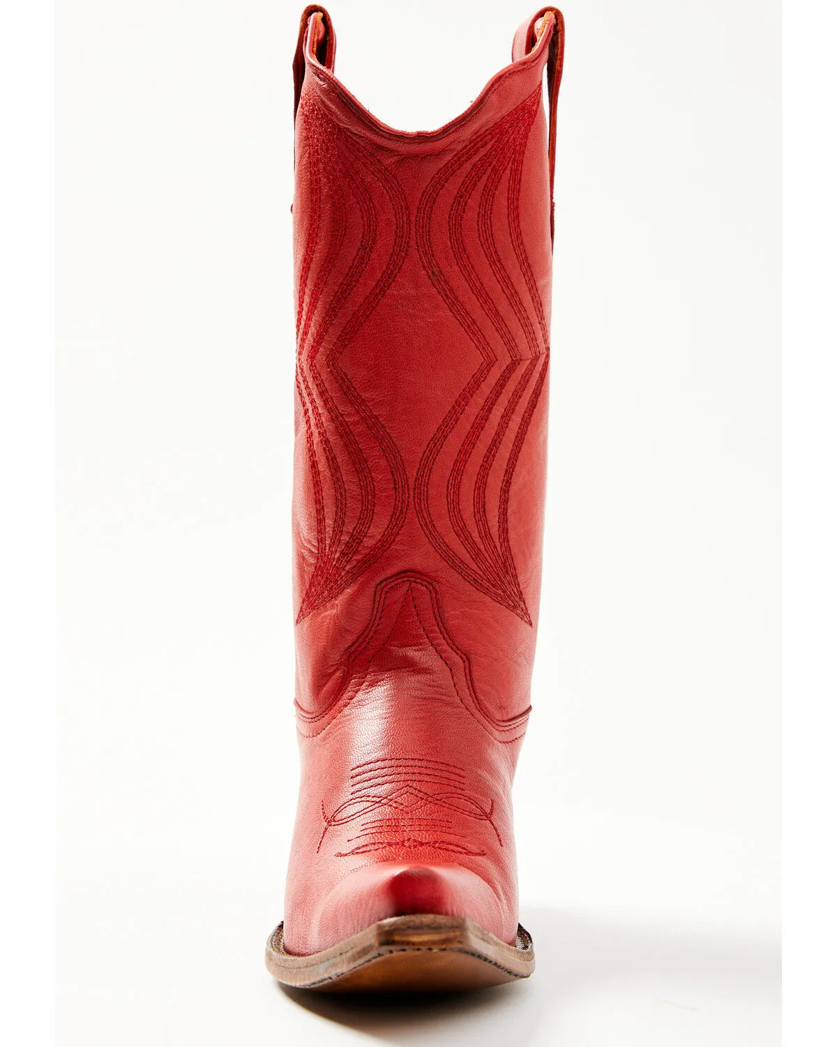 Product Name:  Planet Cowboy Women's It's All Red To Me Leather Western Boot - Snip Toe