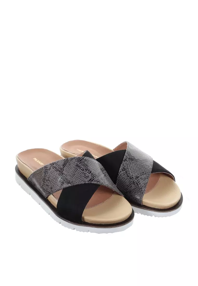 PRODUIT PARFAIT Cross strap comfort slipper