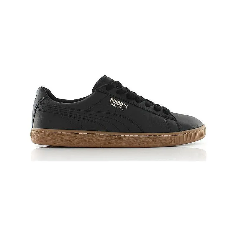 Puma BASKET CLASSIC GUM DELUXE Men’s - PUMA BLACK-METALLIC GOLD