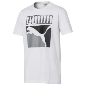 Puma ICONIC GRAPHIC BOX LOGO TEE Men’s - PUMA WHITE