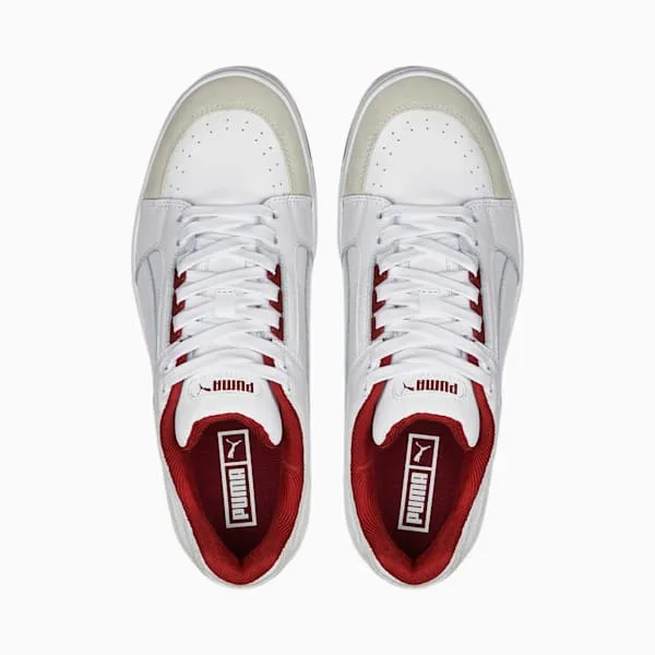 PUMA Slipstream Lo Retro Men's Sneakers - Puma White-Intense Red