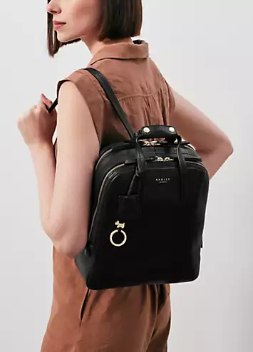 Radley London Black Dukes Place Medium Zip Around Backpack | Kaleidoscope