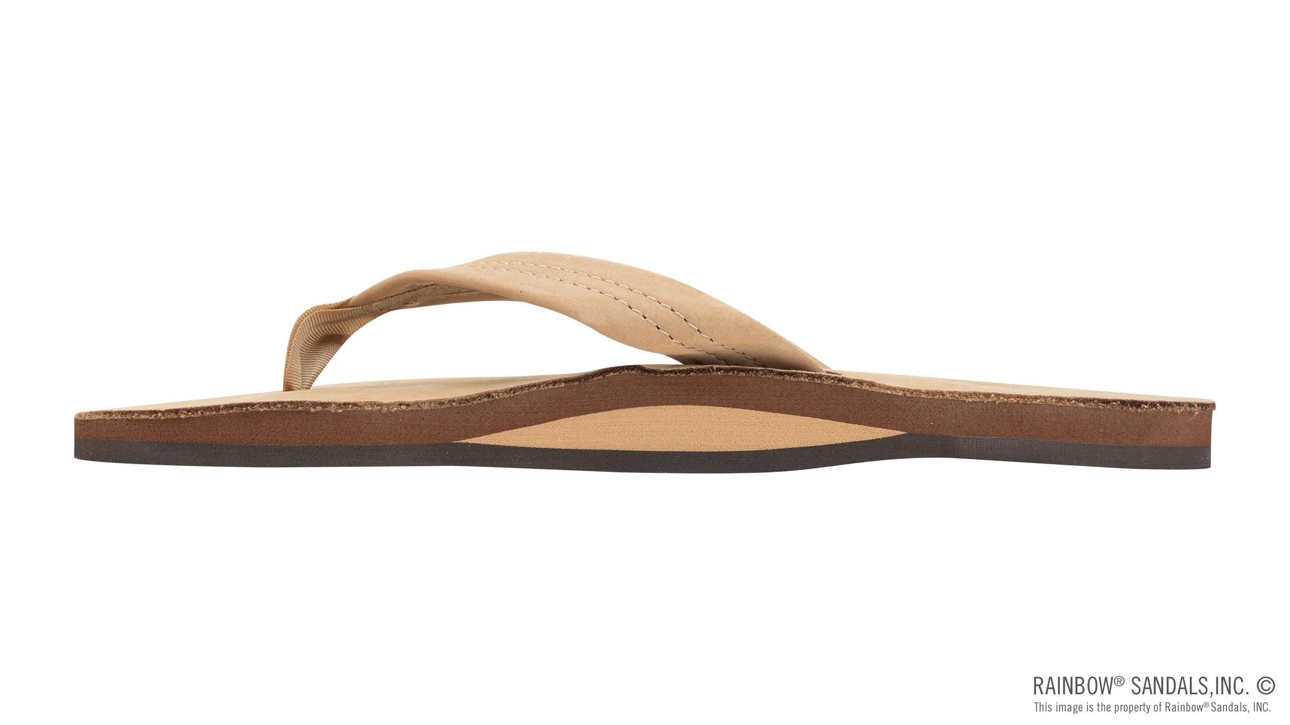 Rainbow Sandals Men's - Single Layer - 1 Strap - Sierra Brown