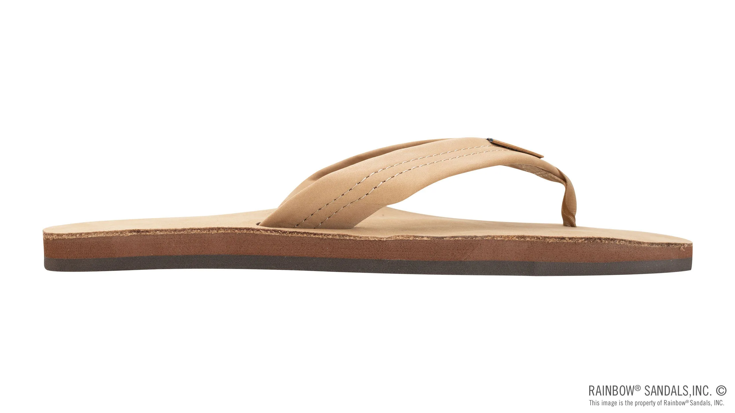 Rainbow Sandals Men's - Single Layer - 1 Strap - Sierra Brown