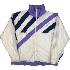 Reebok 90's Colourblock Track Jacket Cream Purple