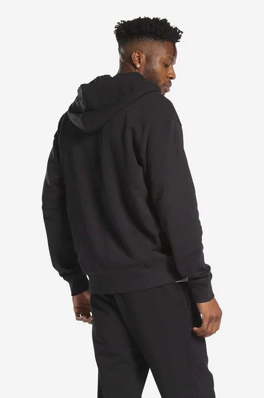 Reebok Classic cotton sweatshirt Small Vector men's black color