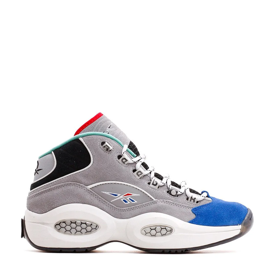 Reebok Classics Men Question Mid Allen Iverson Draft Night Grey Blue GZ7283