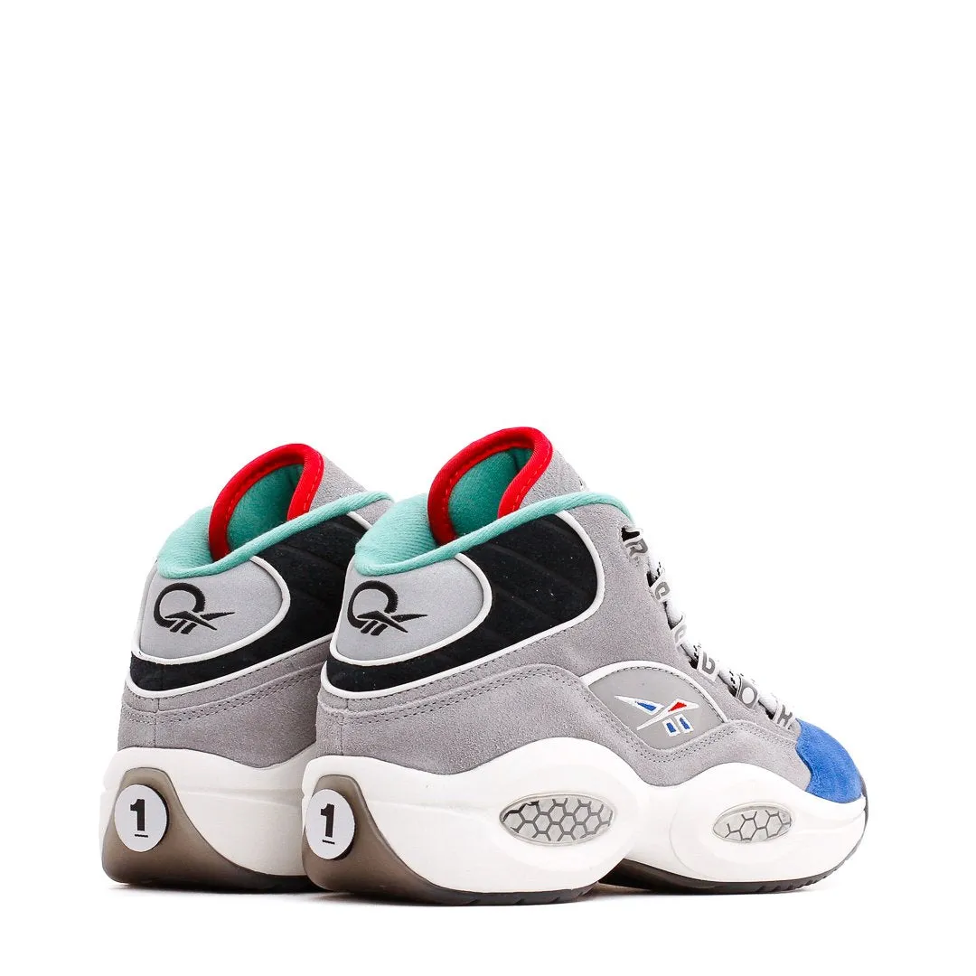 Reebok Classics Men Question Mid Allen Iverson Draft Night Grey Blue GZ7283