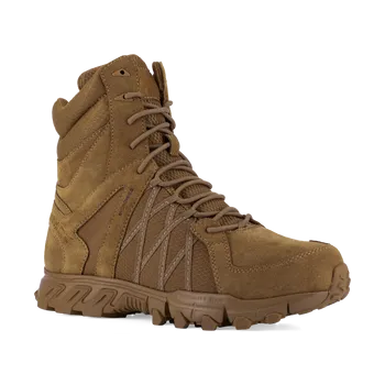 Reebok Men's 8" Trailgrip Tactical Boot with Side Zipper Coyote 