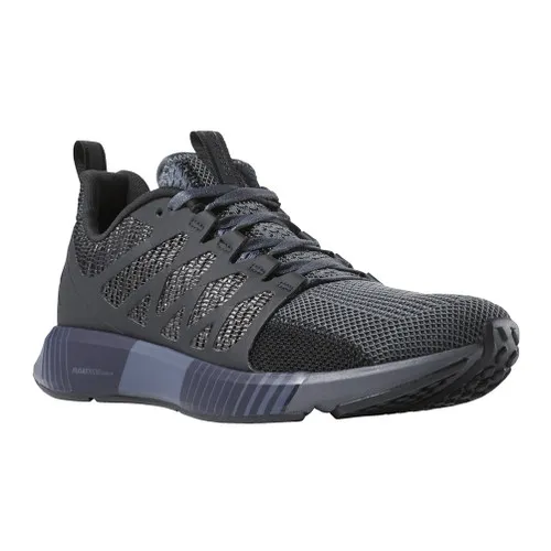 Reebok Men's Fusion Flexweave Cage Running Shoe Black/True Grey