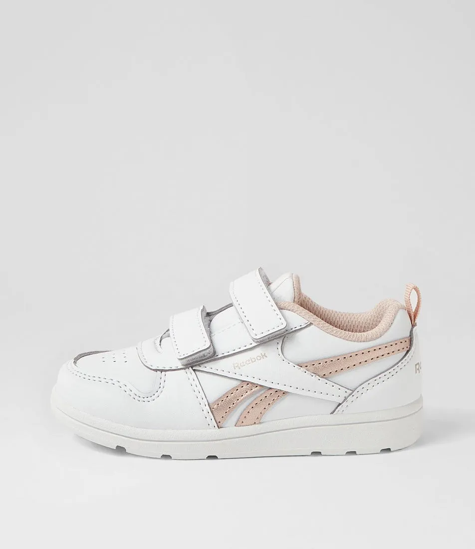 REEBOK Royal Prime 2 Pre White Gold Sedona Rose Leather Sneakers