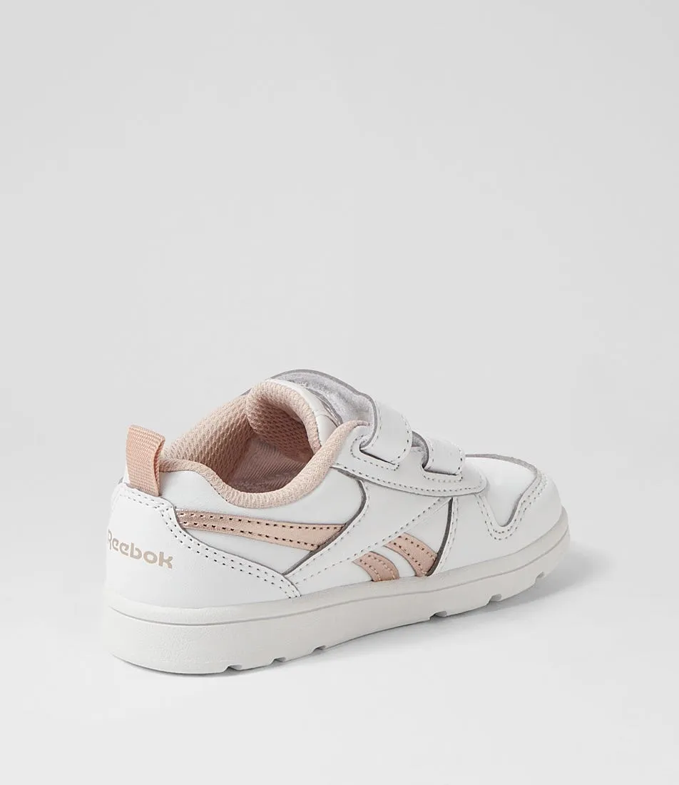 REEBOK Royal Prime 2 Pre White Gold Sedona Rose Leather Sneakers