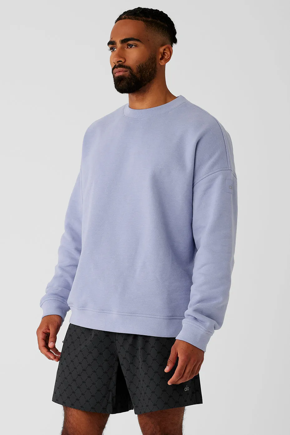 Renown Heavy Weight Crew Neck Pullover - Icy Purple