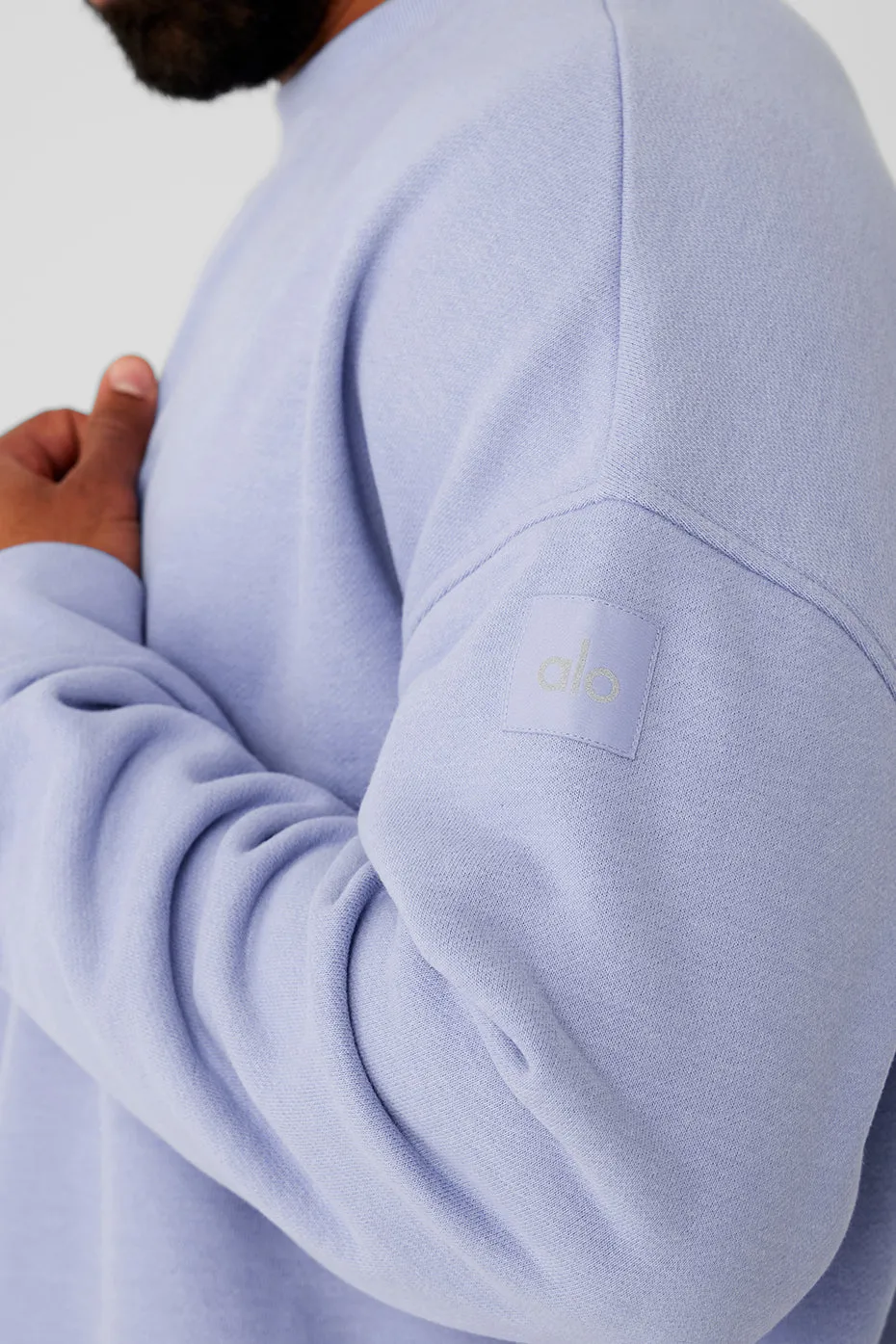 Renown Heavy Weight Crew Neck Pullover - Icy Purple