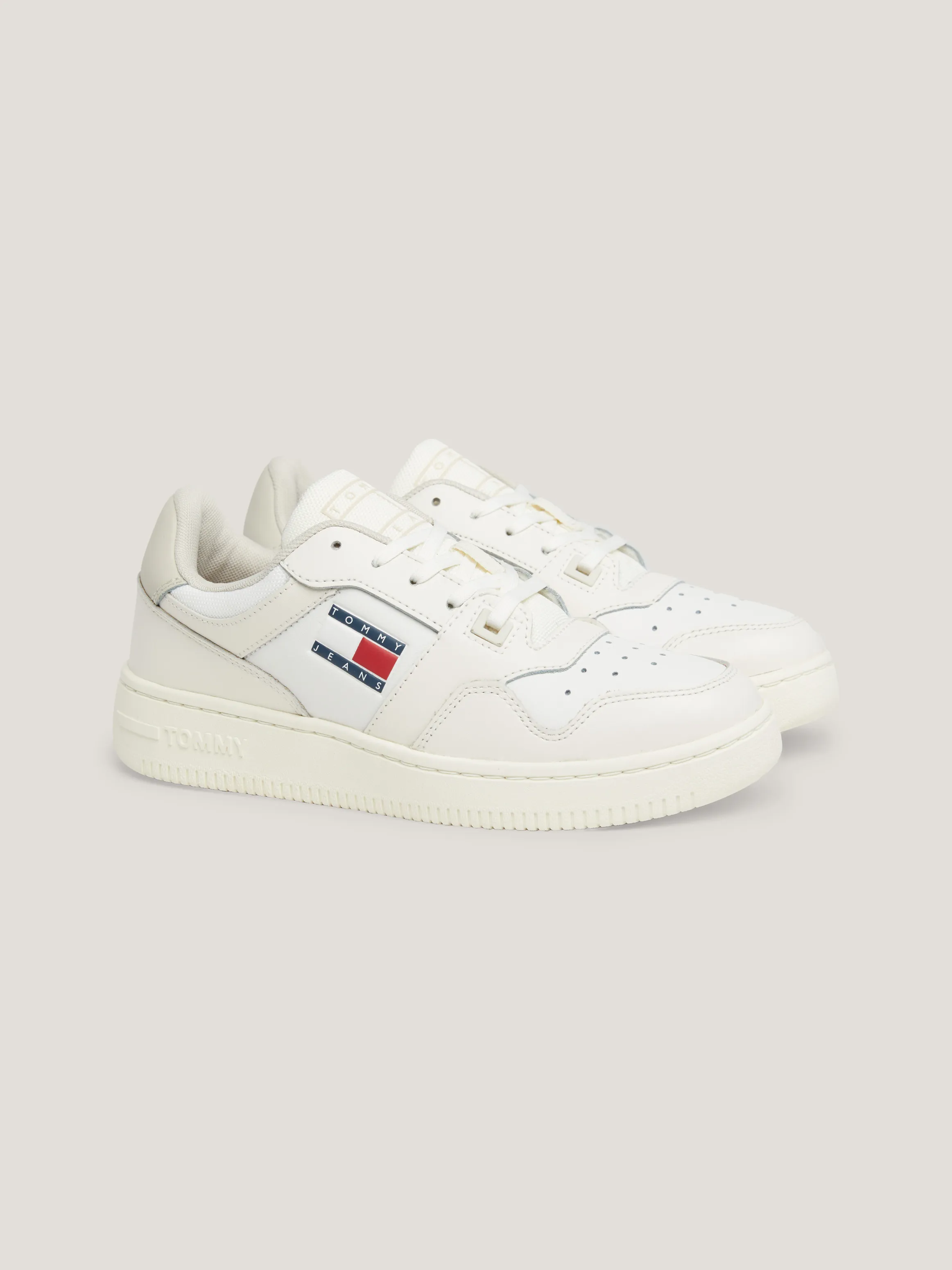 Retro Cupsole Leather Basketball Trainers | Sneakers | Tommy Jeans