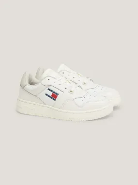 Retro Cupsole Leather Basketball Trainers | Sneakers | Tommy Jeans