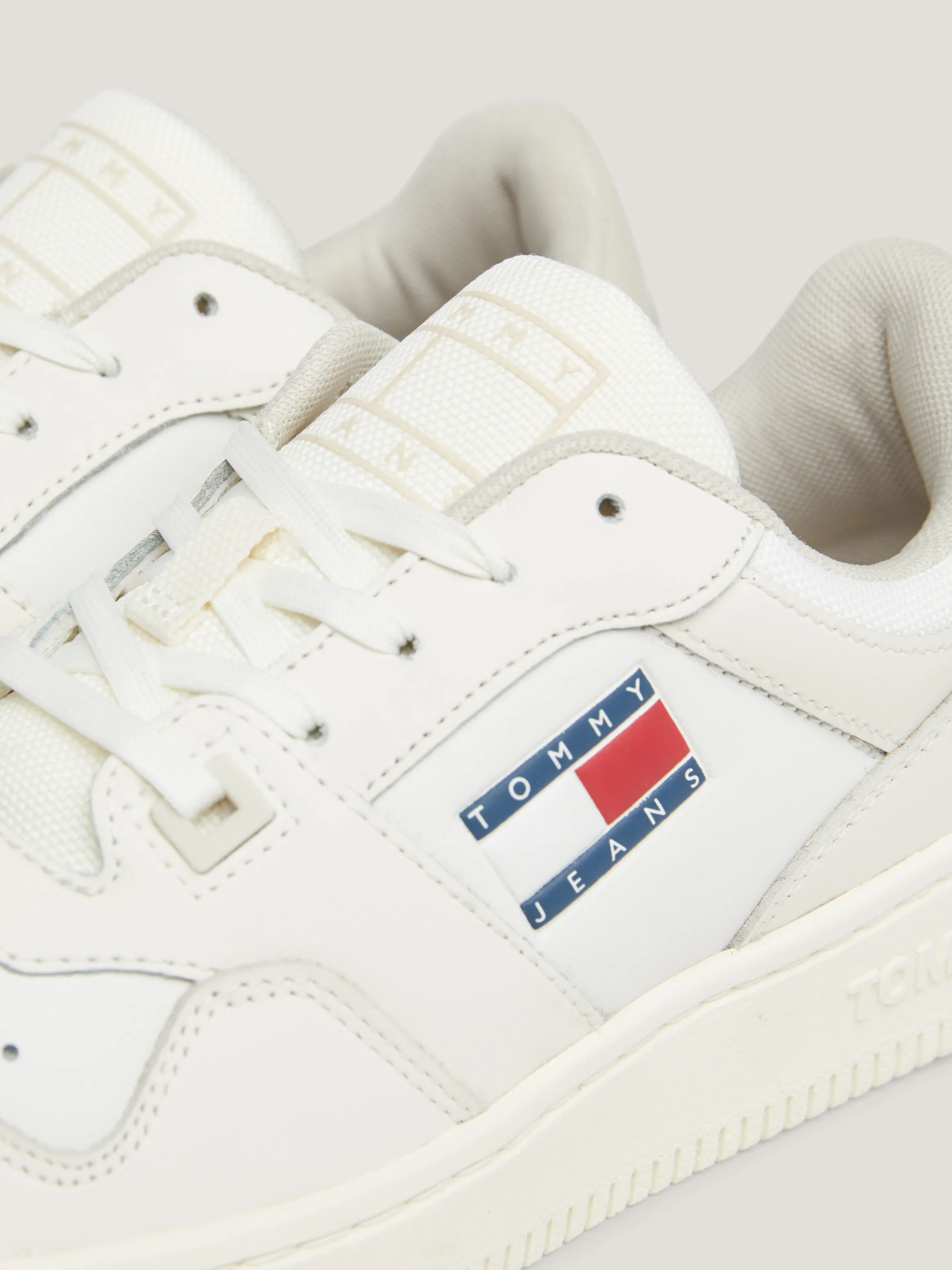 Retro Cupsole Leather Basketball Trainers | Sneakers | Tommy Jeans