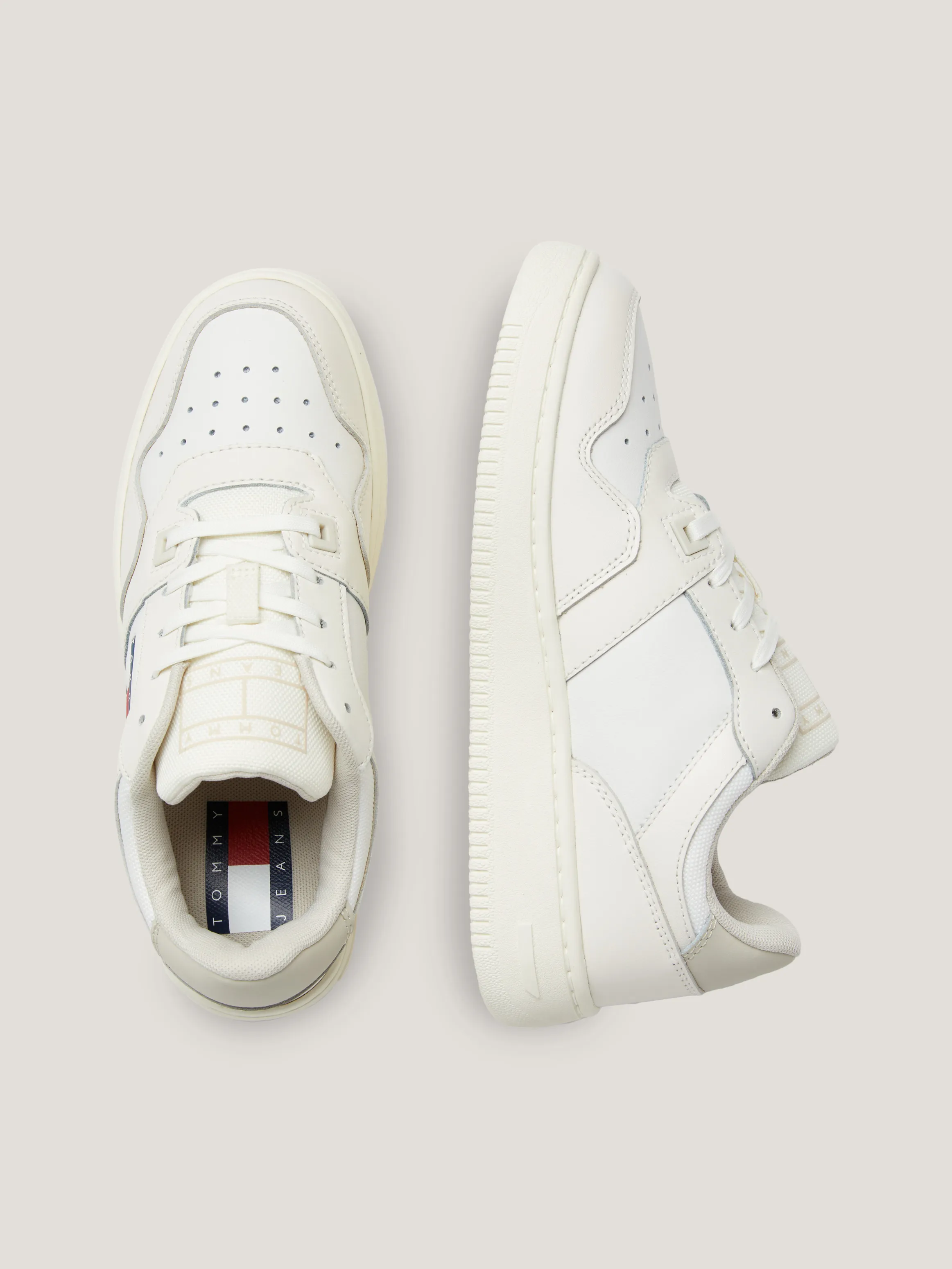 Retro Cupsole Leather Basketball Trainers | Sneakers | Tommy Jeans