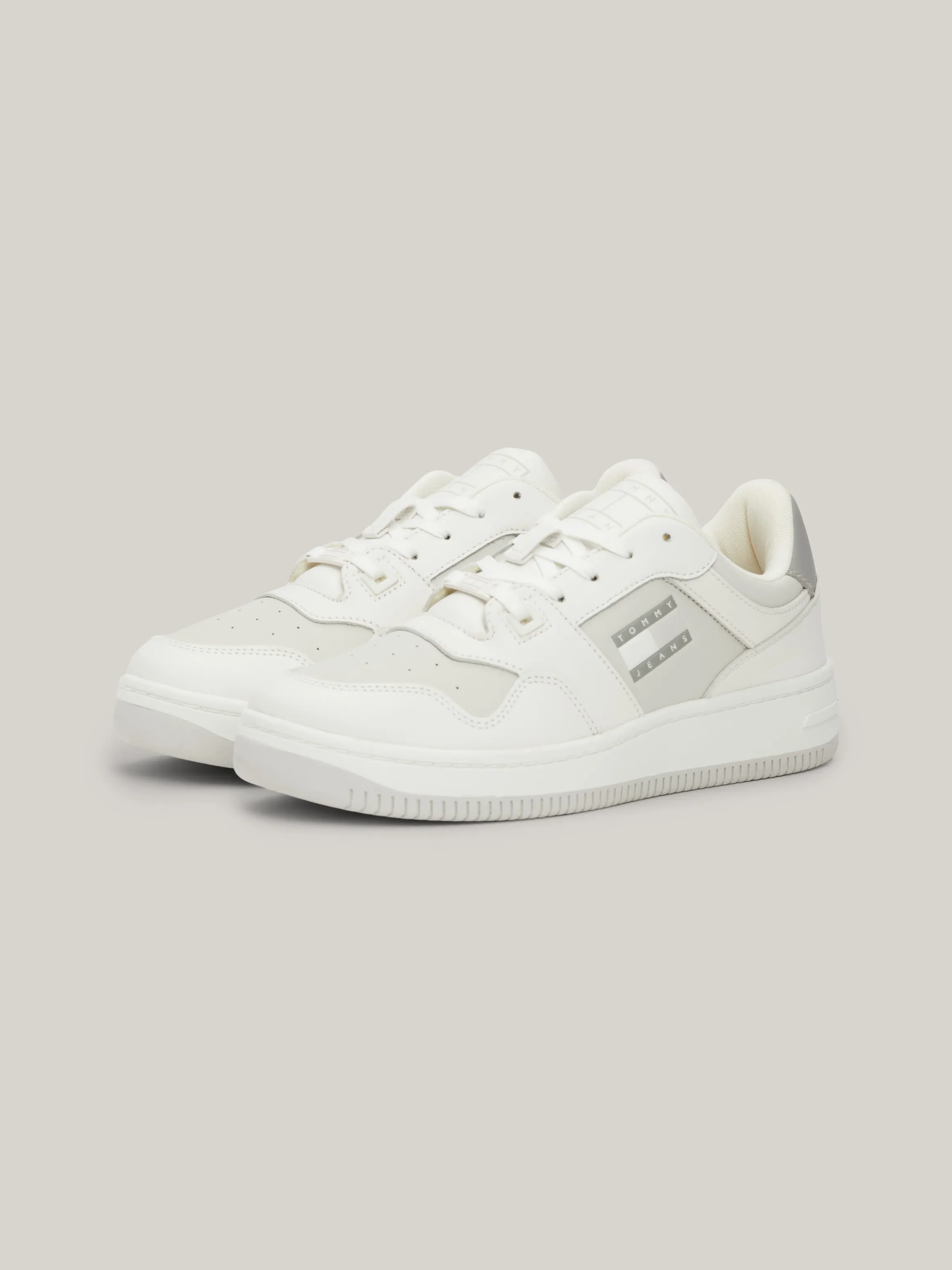 Retro Tonal Leather Basketball Trainers | Sneakers | Tommy Jeans