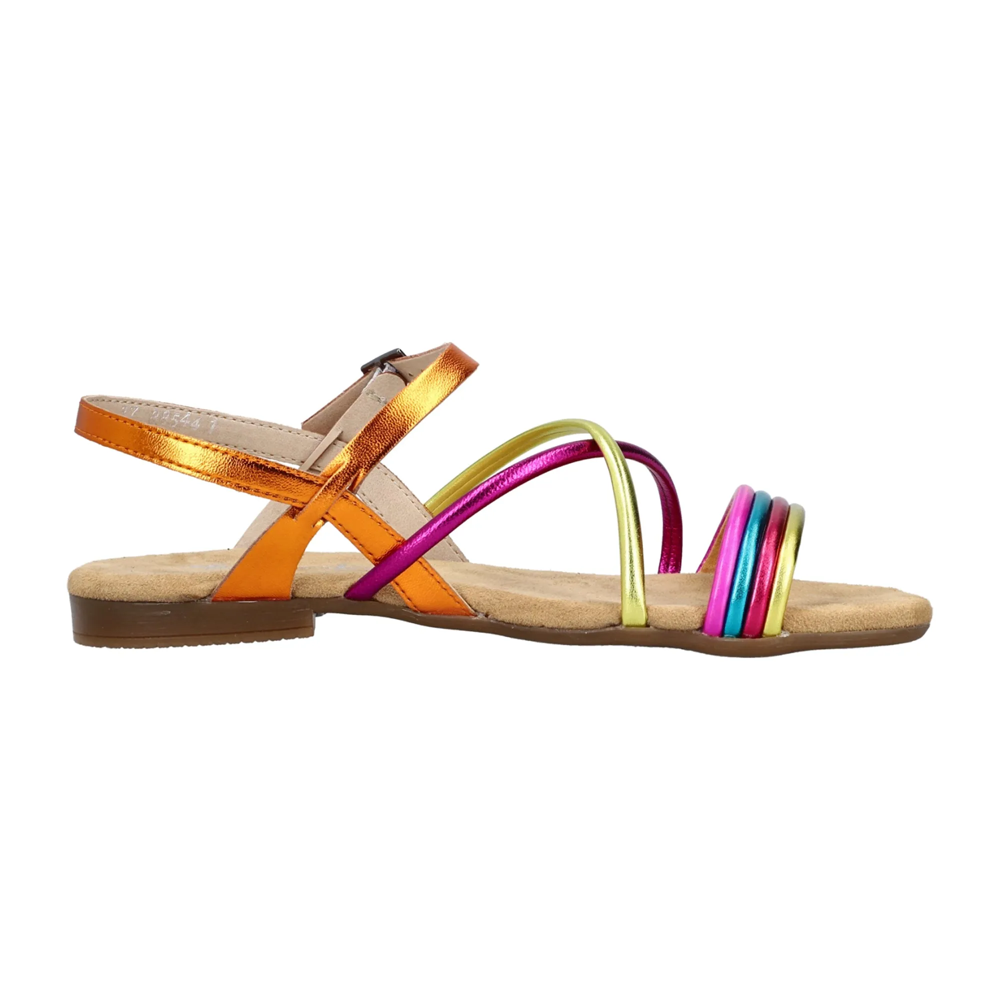 Rieker FSK Women's Colorful Sandals Synthetic Leather Flat Sole