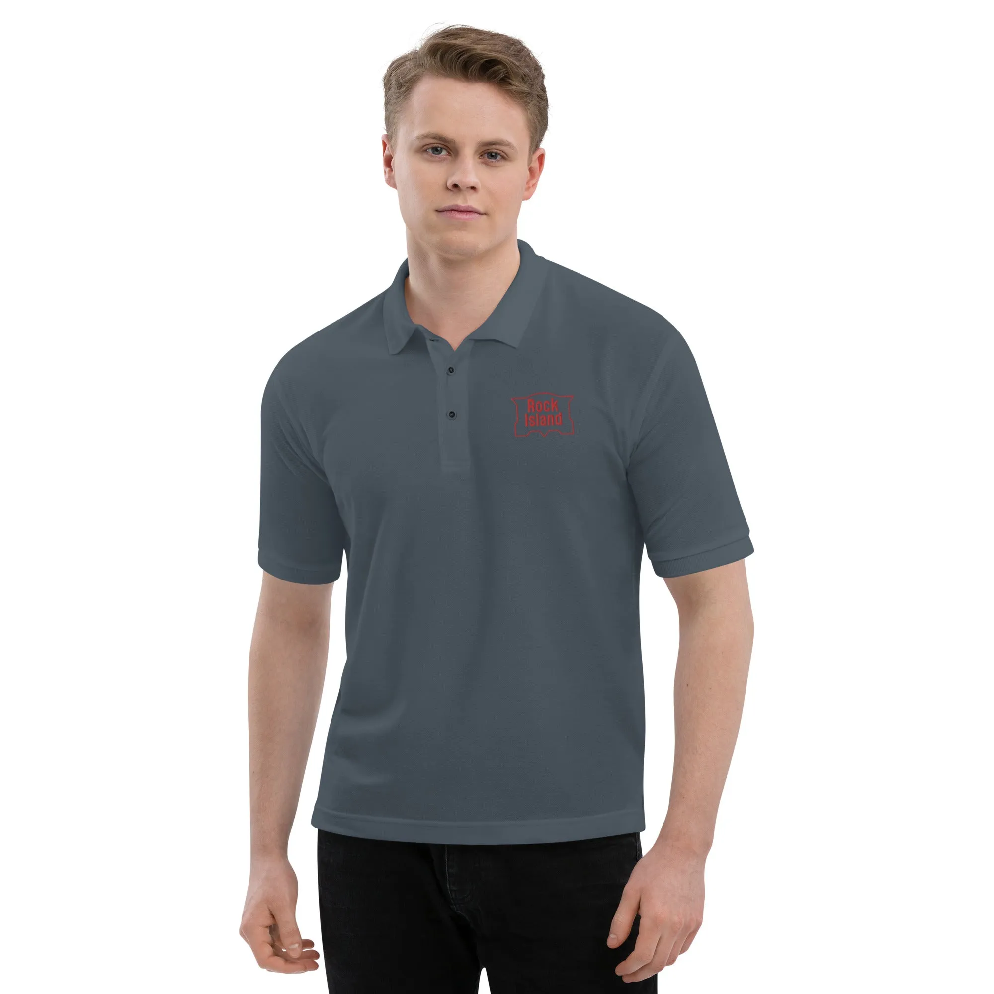 Rock Island Rail Men's Premium Polo