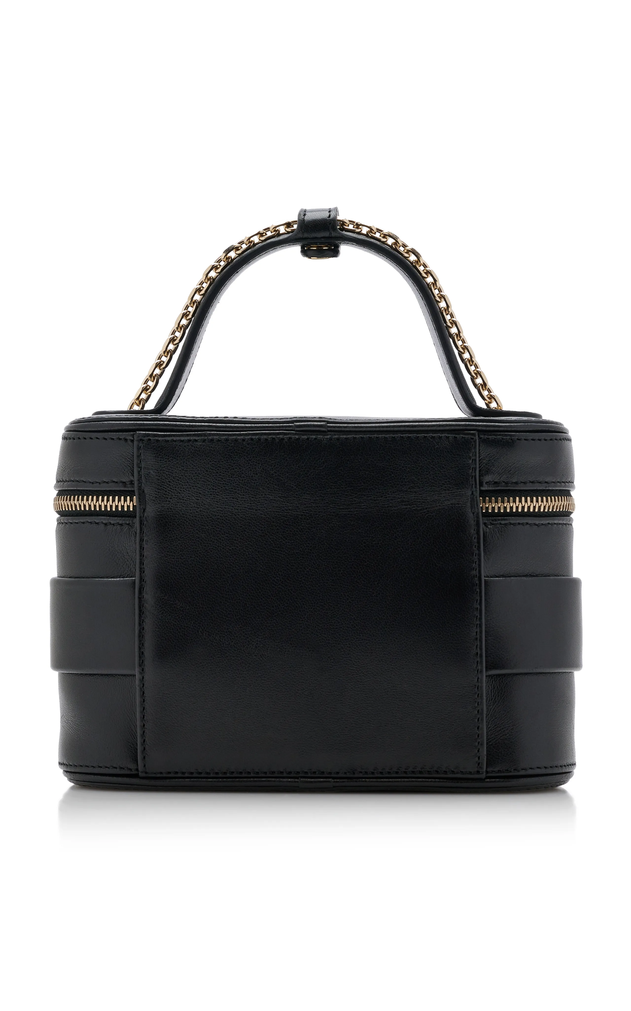 Roger Vivier Crystal-Buckle Leather Vanity Micro Bag