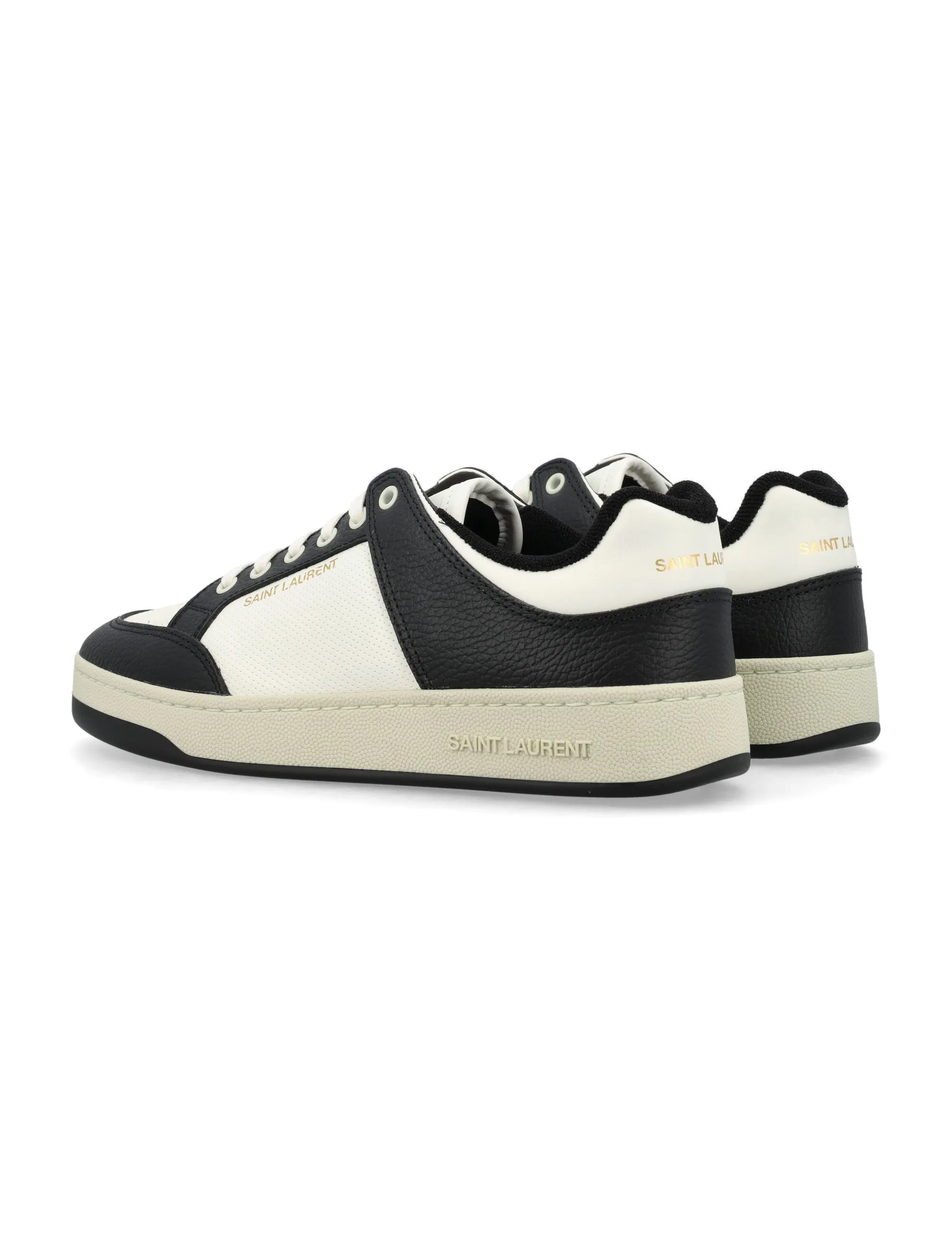 SAINT LAURENT Refined Low Top Leather Sneakers