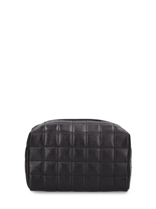 Saint Laurent   Small Cassandre leather makeup bag 