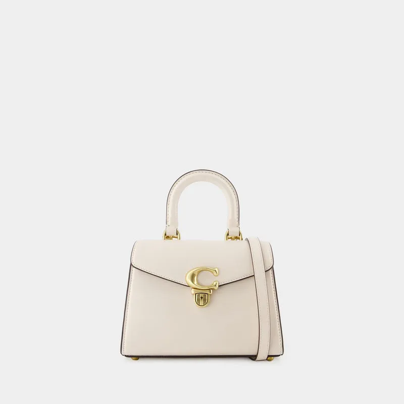 Sammy Top Handle 21 Bag - Coach - Leather - White