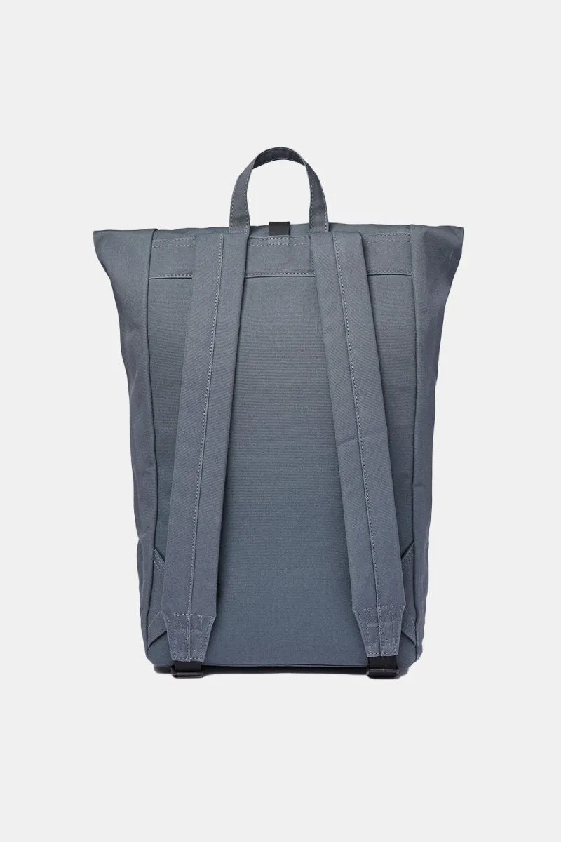 Sandqvist Dante Rolltop Backpack (Dark Slate & Black Leather)