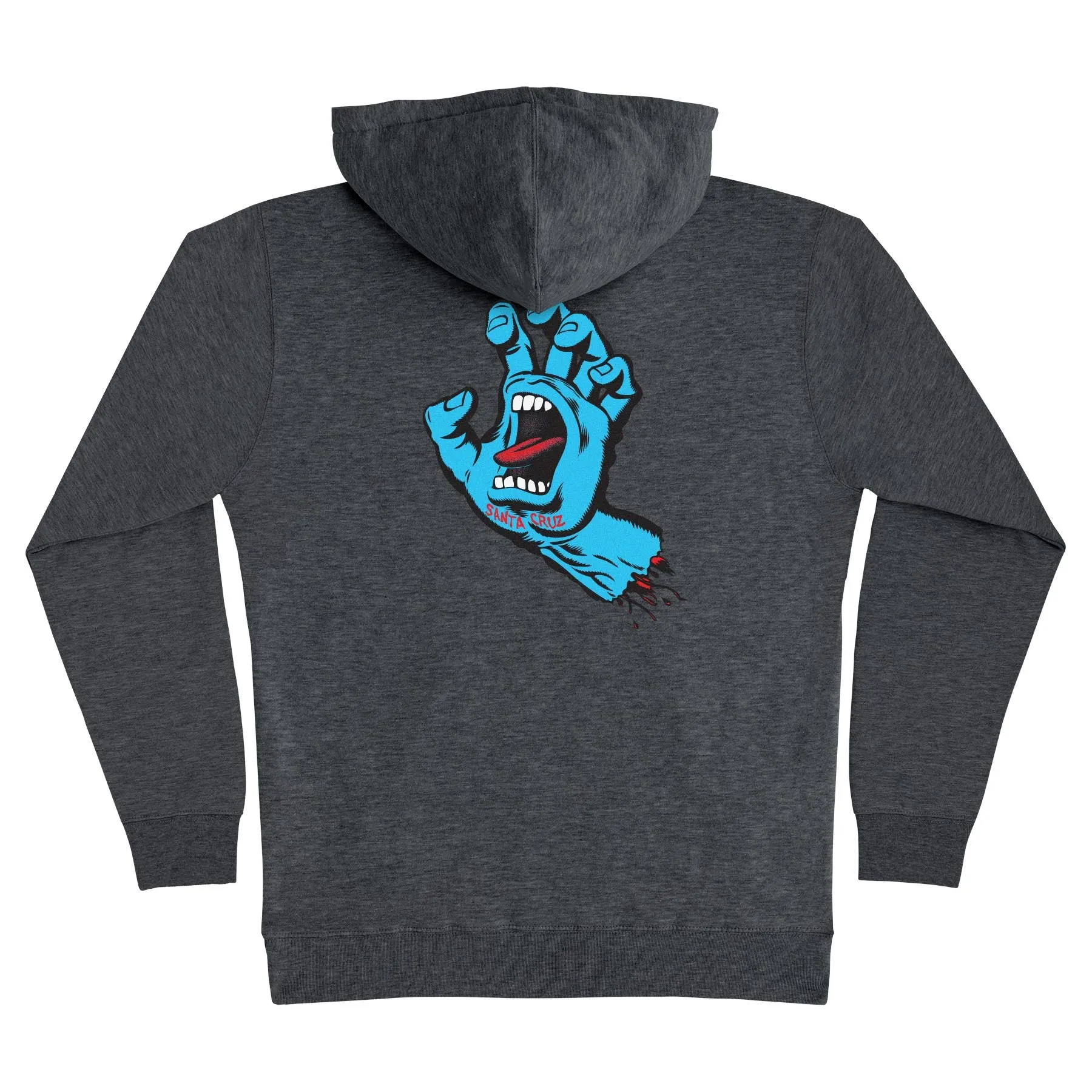 Santa Cruz Screaming Hand P/O Hoodie Charcoal Heather