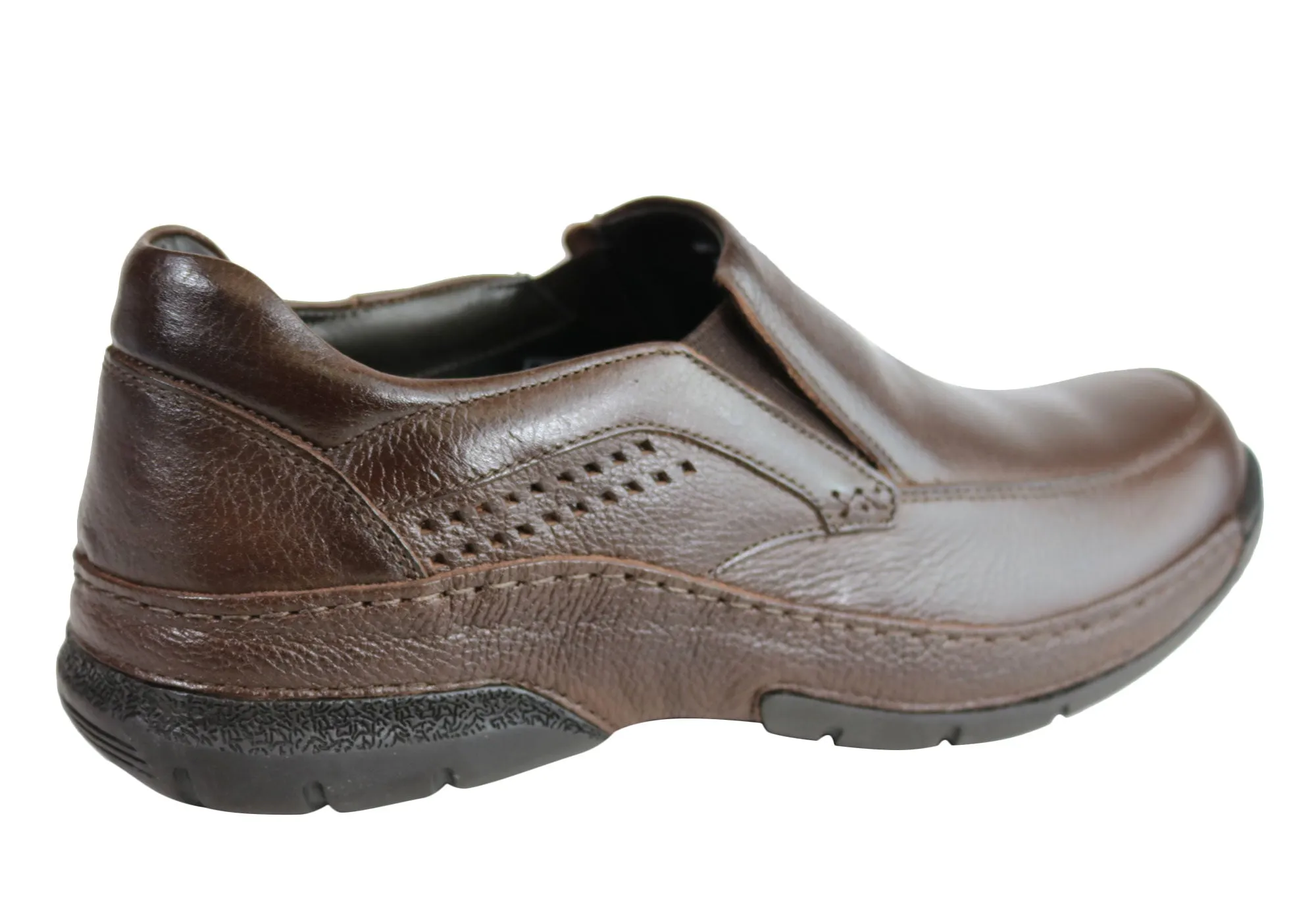 Savelli League Mens Comfort Leather Slip On Shoes Made In Brazil