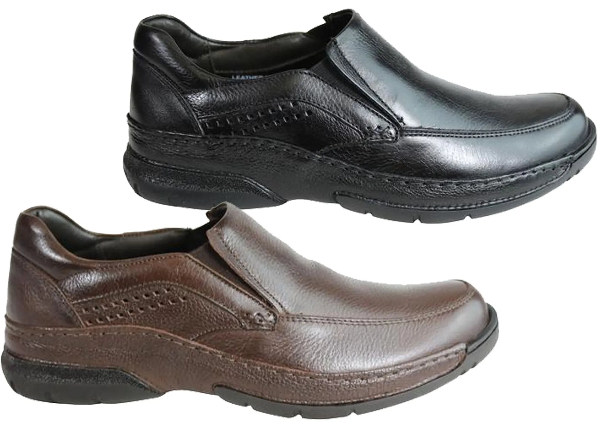 Savelli League Mens Comfort Leather Slip On Shoes Made In Brazil