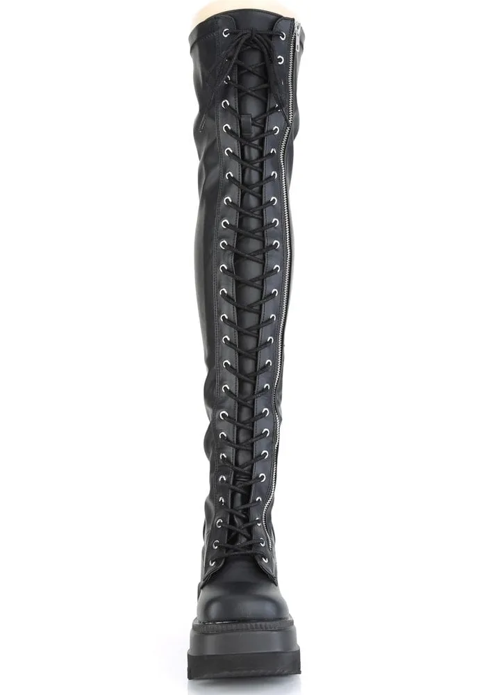 Shaker 374 Stretch Vegan Leather Over The Knee Boot