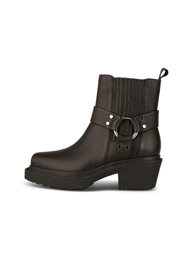 Shoe The Bear - Amina Harness Biker Boot - Black