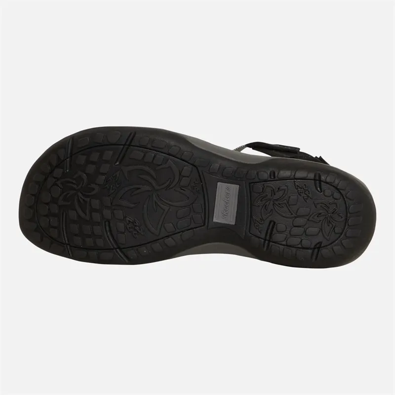 SKECHERS Womens Reggae Slim Takes Two Sandals Black/Charcoal