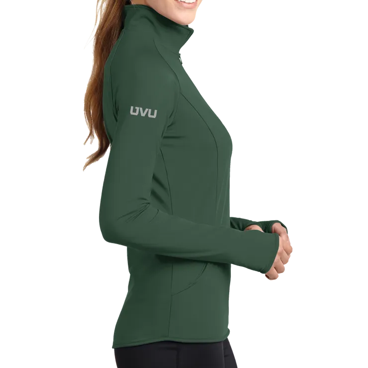 Sport-Tek Ladies Mono-Reflective 1/2 Zip Pullover