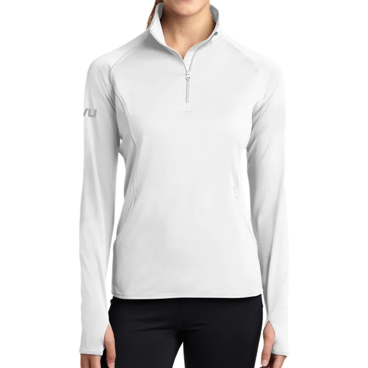 Sport-Tek Ladies Mono-Reflective 1/2 Zip Pullover