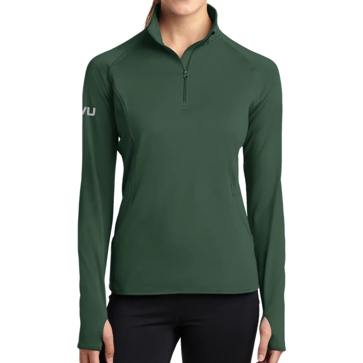 Sport-Tek Ladies Mono-Reflective 1/2 Zip Pullover