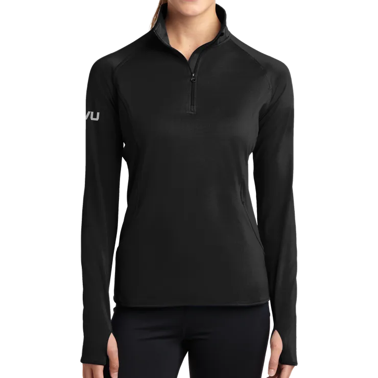 Sport-Tek Ladies Mono-Reflective 1/2 Zip Pullover