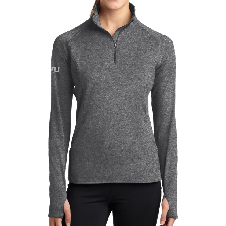 Sport-Tek Ladies Mono-Reflective 1/2 Zip Pullover