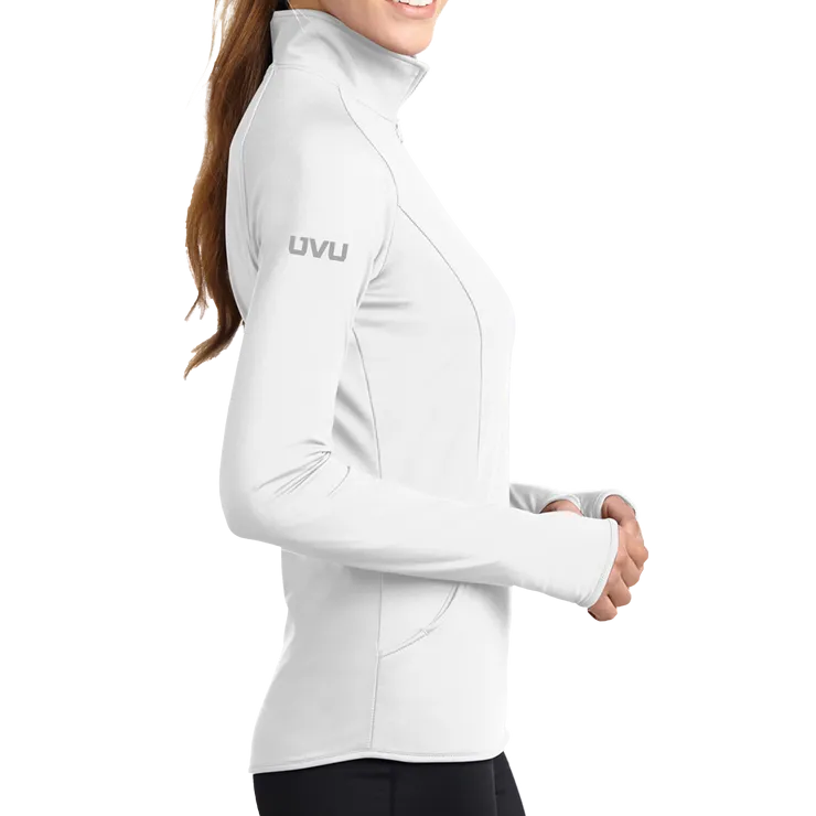 Sport-Tek Ladies Mono-Reflective 1/2 Zip Pullover