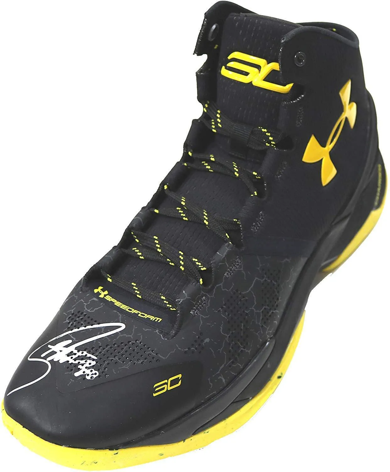 Stephen Curry Golden State Warriors Signed Autographed Under Armour Basketball Shoe