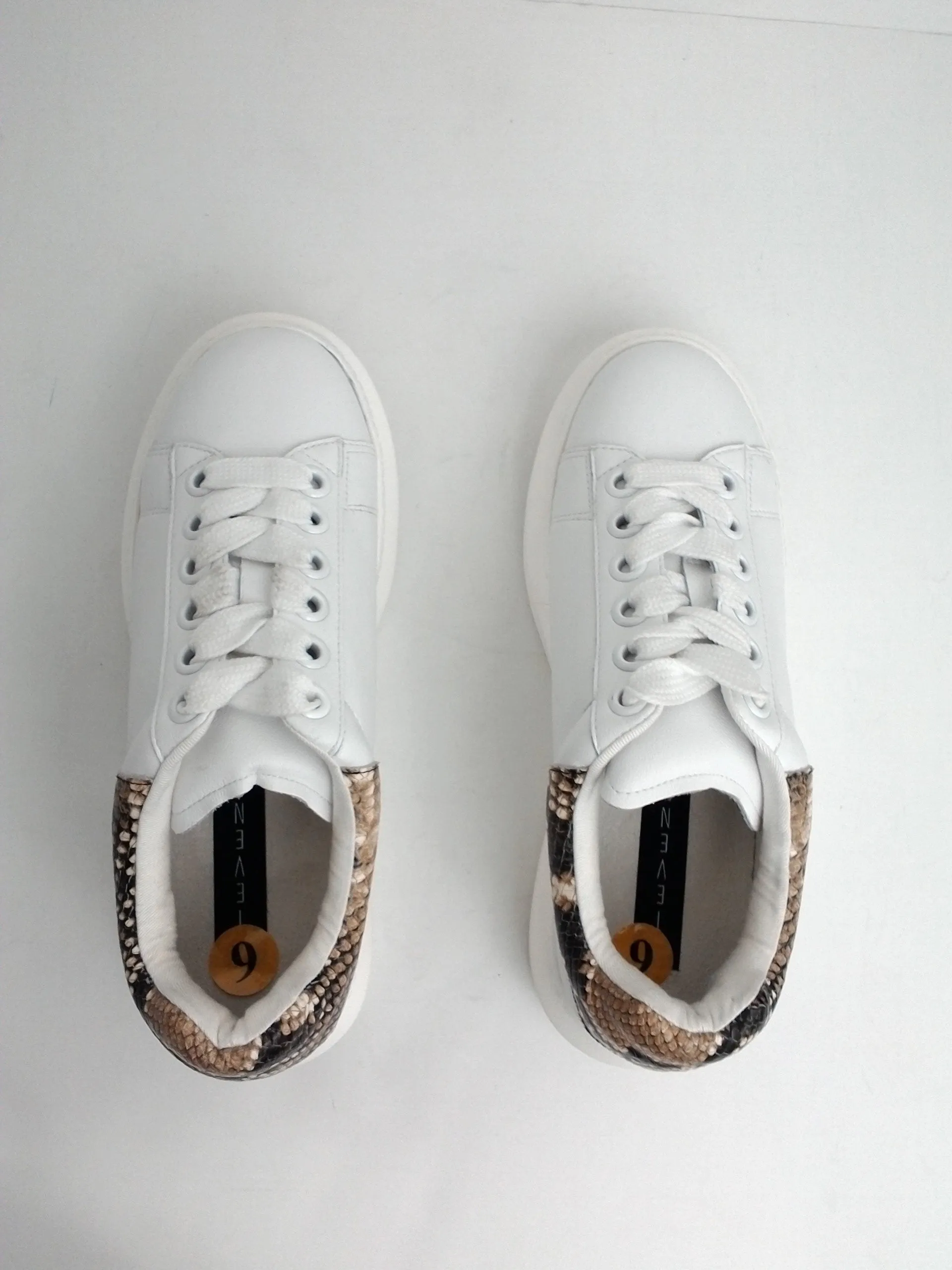 STEVEN by Steve Madden Women's White/Snake Sneakers Size 6 M