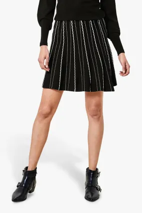 Stitch Striped Skater Skirt