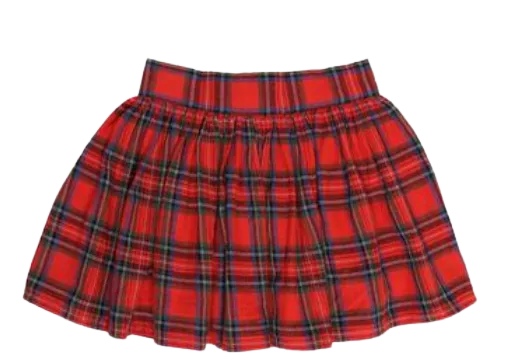 Tartan Skirt - Red Plaid