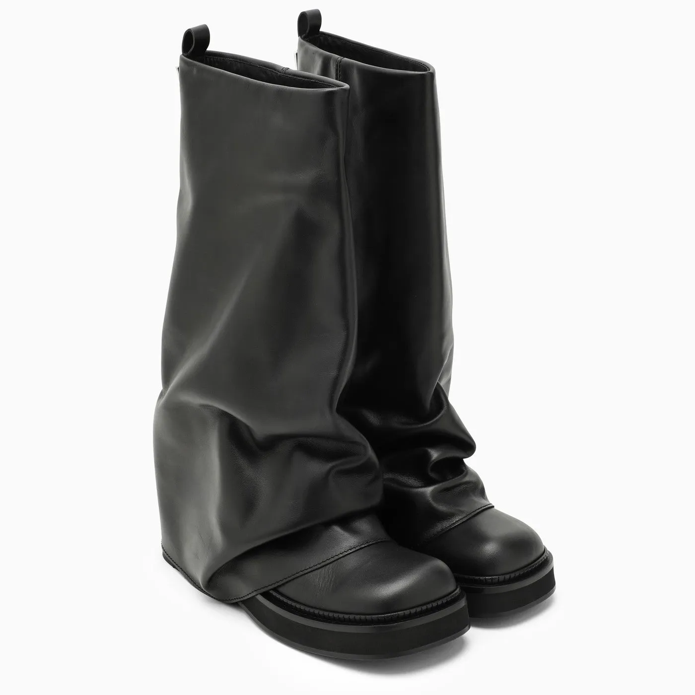 The Attico    The Attico Robin Black Leather Boot