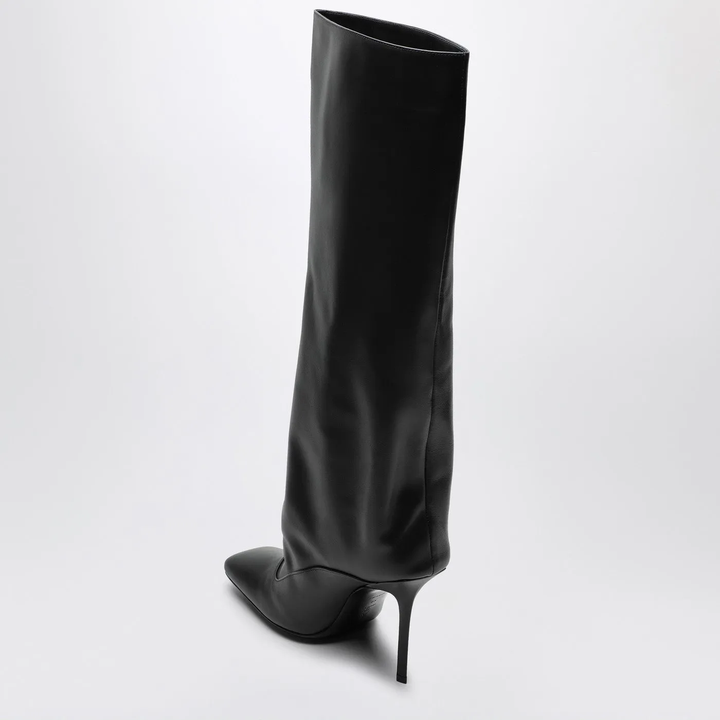 The Attico    The Attico Sienna Black Leather High Boot