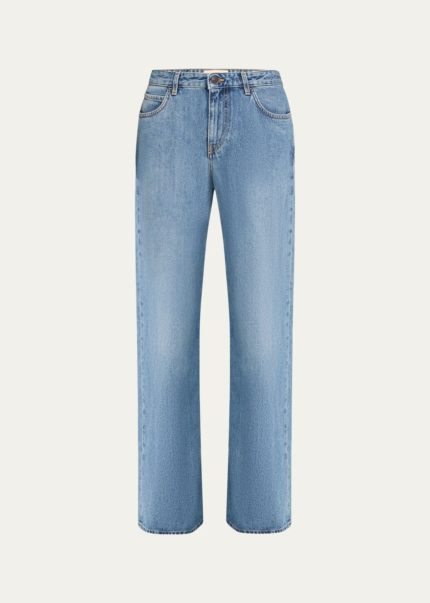 THE ROW Eglitta Straight Leg Washed Jeans